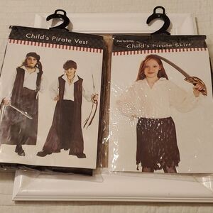 Children's Pirate skirt & vest size Medium